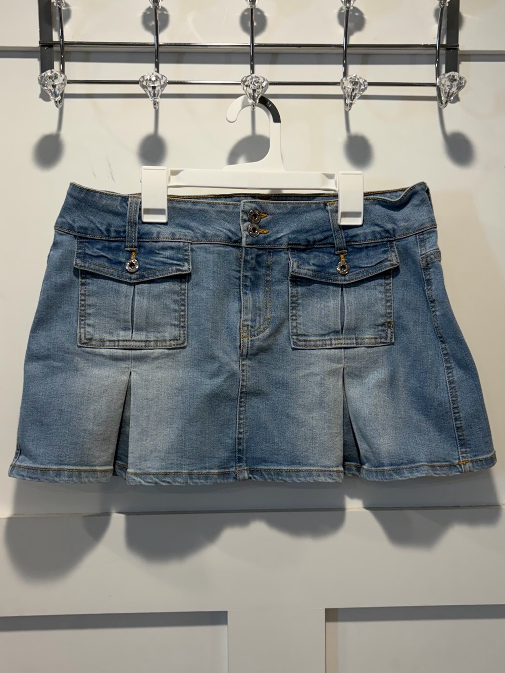 Never worn Denim Cargo Miniskirt